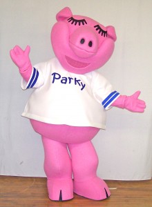 park national bank pig mascot      